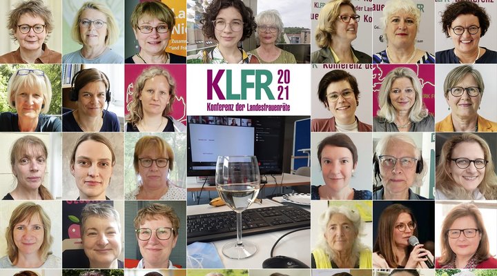 Fotos-Collage aller Teilnehmerinnen am KLFR 2021