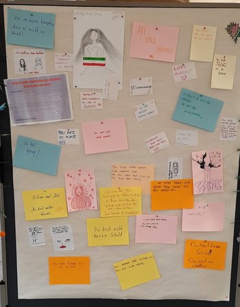 Stärkende Botschaften von Besucher:innen 
